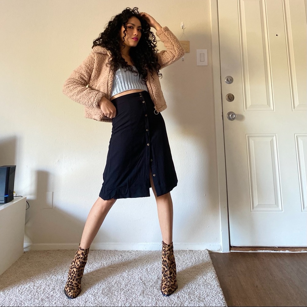 Black nasty gal skirt